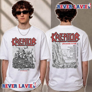 Kreator Pleasure To Kill 40th Tracklist Unisex T Shirt Two Sided
