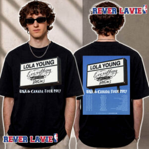 Lola Young Everything Begins Tour USA And Canada 2027 Tour Dates Unisex T Shirt Two Sided
