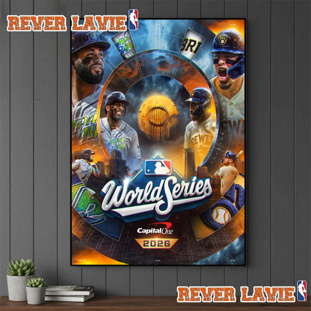 MLB World Series 2026 Capital One Final Milwaukee Brewers vs Tampa Bay Rays On October 24 2026 Poster Decor MLB World Series 2026 Capital One Final Milwaukee Brewers vs Tampa Bay Rays On October 24 2026 Poster Decor