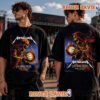 Metallica Las Vegas 2026 Poster Night 2 At Sphere On October 17 2026 Life Burns Faster Show Rock Wizard Skull T Shirt Two Sided