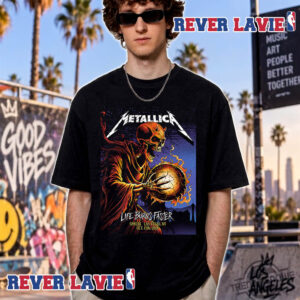 Metallica Life Burns Faster 2026 Event Poster At Sphere In Las Vegas Nevada On October 15 2026 Unisex T Shirt