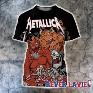 Metallica Life Burns Faster 2026 Event Poster At Sphere In Las Vegas On October 10 2026 All Over Print Shirt