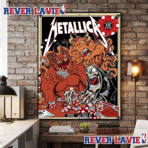 Metallica Life Burns Faster 2026 Event Poster At Sphere In Las Vegas On October 10 2026 Poster Canvas