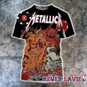 Metallica Life Burns Faster Concert Poster Day One At Sphere In Las Vegas NV On October 8 2026 All Over Print Shirt