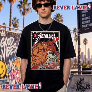 Metallica Life Burns Faster Concert Poster Day One At Sphere In Las Vegas NV On October 8 2026 Unisex T Shirt