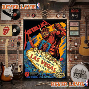 Metallica Life Burns Faster Las Vegas NV Event Poster At Sphere Las Vegas On October 1 3 2026 Poster Decor