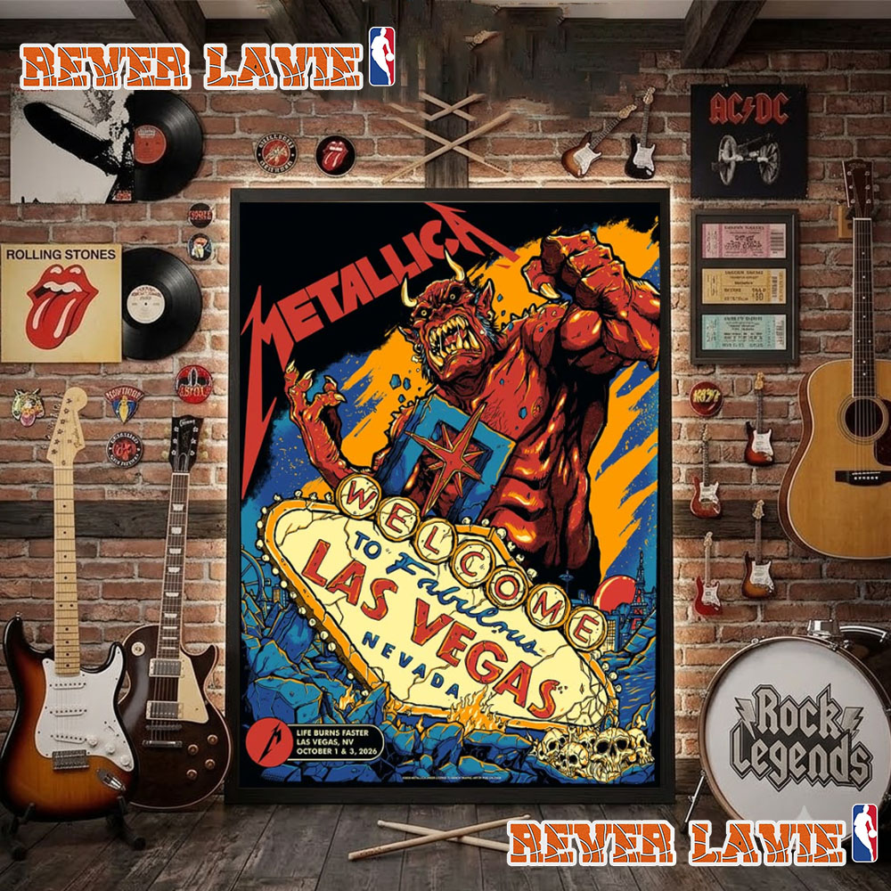 Metallica Life Burns Faster Las Vegas NV Event Poster At Sphere Las Vegas On October 1 3 2026 Poster Decor Metallica Life Burns Faster Las Vegas NV Event Poster At Sphere Las Vegas On October 1 3 2026 Poster Decor