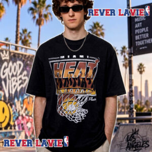 Miami Heat Basketball T-Shirt 2026 Court Culture x Duvin On Fire