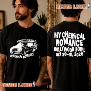 My Chemical Romance The Black Parade Exclusive Tee Car Ride It Like You Stole It Halloween Night 2026 At Hollywood Bowl On October 30 2026 T Shirt Two Sided