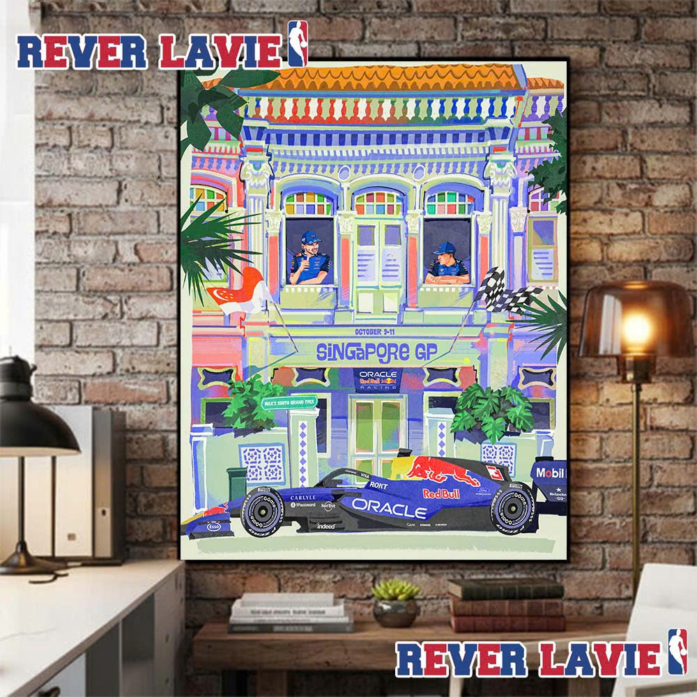 Oracle Red Bull Racing Max Verstappen Sprint Race At Singapore Grand Prix On October 9 11 2026 Poster Canvas Oracle Red Bull Racing Max Verstappen Sprint Race At Singapore Grand Prix On October 9 11 2026 Poster Canvas