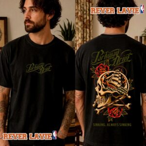 Parkway Drive Hellbound 2026 Merch Tee Sinking Skull And Roses T Shirt Two Sided