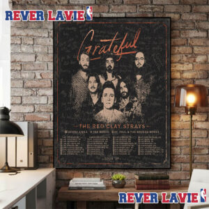 Red Clay Strays Grateful Tour 2027 Schedule Tour Dates Poster Canvas