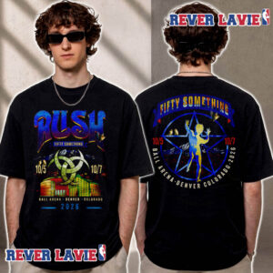 Rush Denver Colorado 2026 Event Tee At Ball Arena October 5 7 2026 Fifty Something Tour 2026 Unisex T Shirt Two Sided