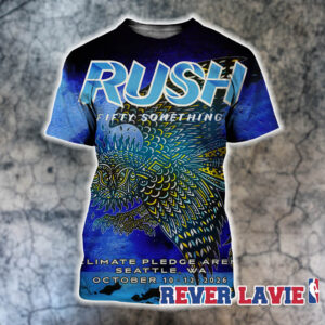 Rush Fifty Something Tour 2026 At Climate Pledge Arena In Seattle On October 10 And October 12 2026 All Over Print Shirt