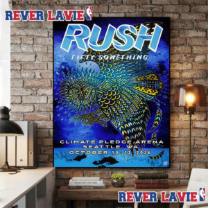 Rush Fifty Something Tour 2026 At Climate Pledge Arena In Seattle On October 10 And October 12 2026 Poster Canvas
