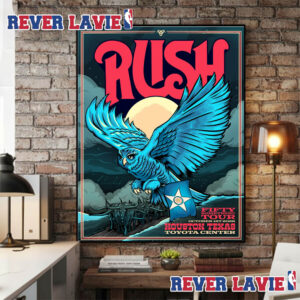 Rush Fifty Something Tour 2026 Event Poster At Toyota Center In Houston Texas On October 1 2026 Poster Canvas