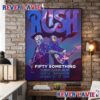 Rush Fifty Something Tour 2026 Event Poster At Climate Pledge Arena In Seattle Washington On October 10 And October 12 2026 Poster Canvas