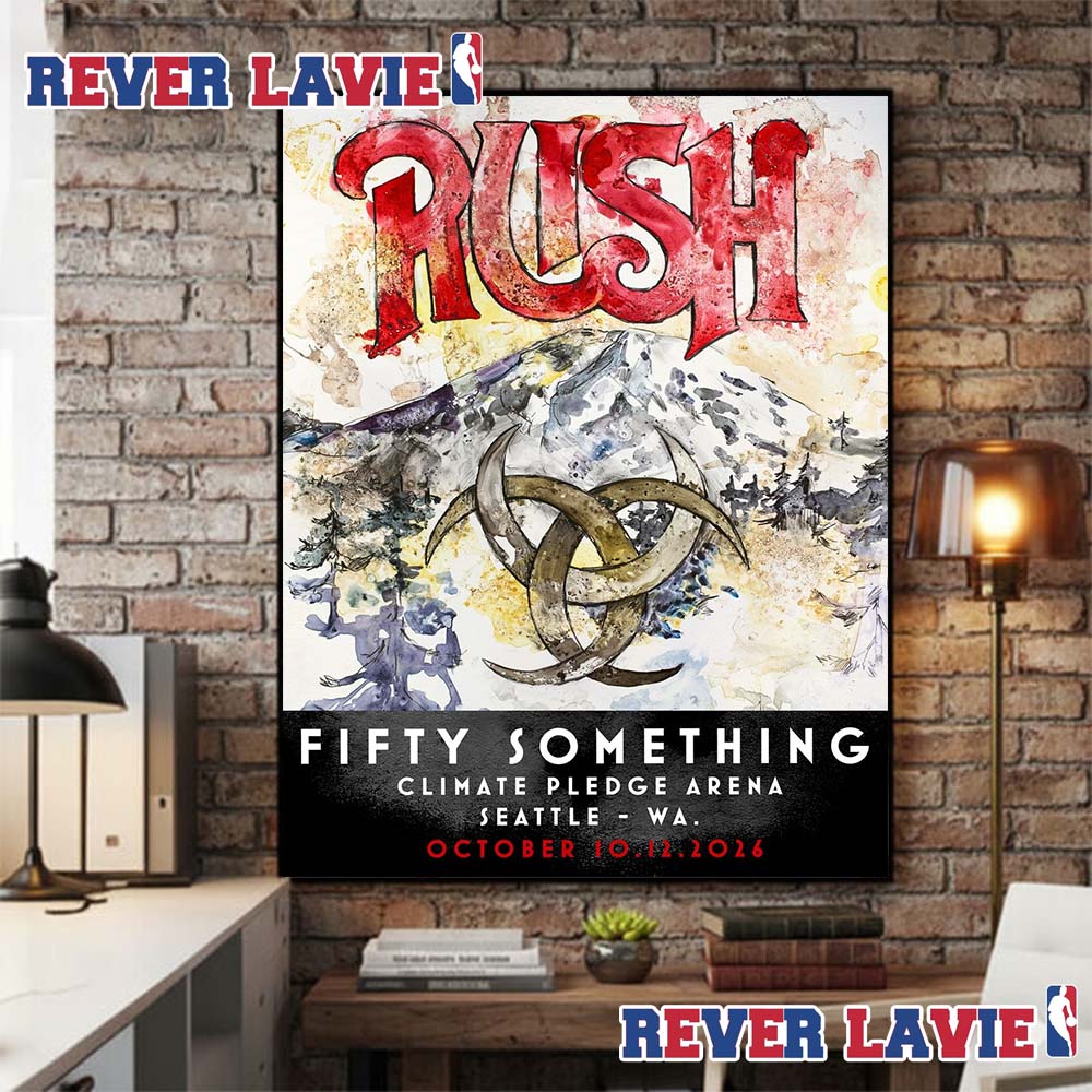 Rush Fifty Something Tour 2026 Event Poster Starman At Climate Pledge Arena In Seattle Washington On October 10 And October 12 2026 Poster Canvas Rush Fifty Something Tour 2026 Event Poster Starman At Climate Pledge Arena In Seattle Washington On October 10 And October 12 2026 Poster Canvas