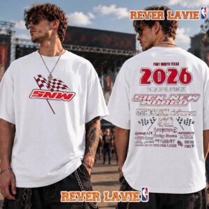 Sick New World Fort Worth Texas 2026 Racing Lineup Tee At Texas Motor Speedway On October 24 2026 Texas T Shirt Two Sided