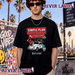 Simple Plan Bigger Than You Think Tour 2026 Live Concert In Copenhagen Denmark On October 12 2026 Unisex T Shirt