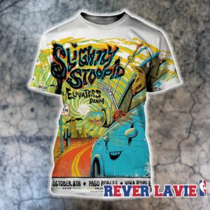 Slightly Stoopid Event Poster Cali Road Trippin 2026 At Vina Robles Amphitheatre In Paso Robles California On October 8 2026 All Over Print Shirt