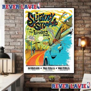 Slightly Stoopid Event Poster Cali Road Trippin 2026 At Vina Robles Amphitheatre In Paso Robles California On October 8 2026 Poster Canvas