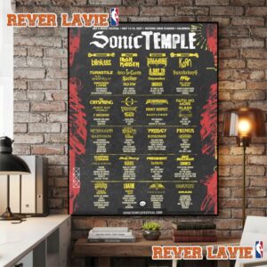 Sonic Temple Festival 2027 Full Lineup At Historic Crew Stadium On May 13 16 207 Columbus Ohio Poster Decor