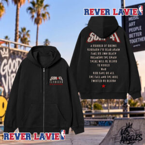 Sum 41 13 Voices Anniversary Tracklist Zip Up Hoodie