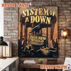 System Of A Down SOAD Venue Poster At Sick New World Fort Worth 2026 On October 24 2026 At Texas Motor Speedway Fort Worth Poster Decor