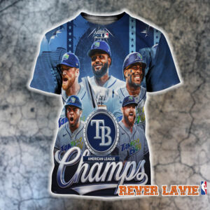 Tampa Bay Rays Champions 2026 American League Pennant For The 3th Time All Over Print Shirt