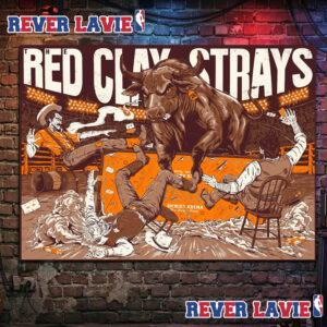 The Red Clay Strays Event Poster Grateful Tour 2026 At Dickies Arena On October 7 And 8 2026 In Fort Worth Texas Poster Canvas