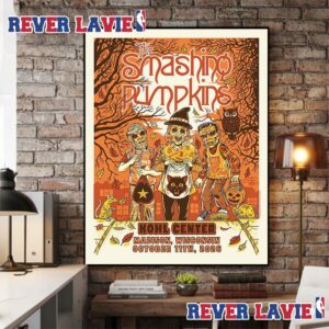 The Smashing Pumpkins The Rats In A Cage Tour 2026 Event Poster At Kohl Center In Madision On October 11 2026 Poster Canvas