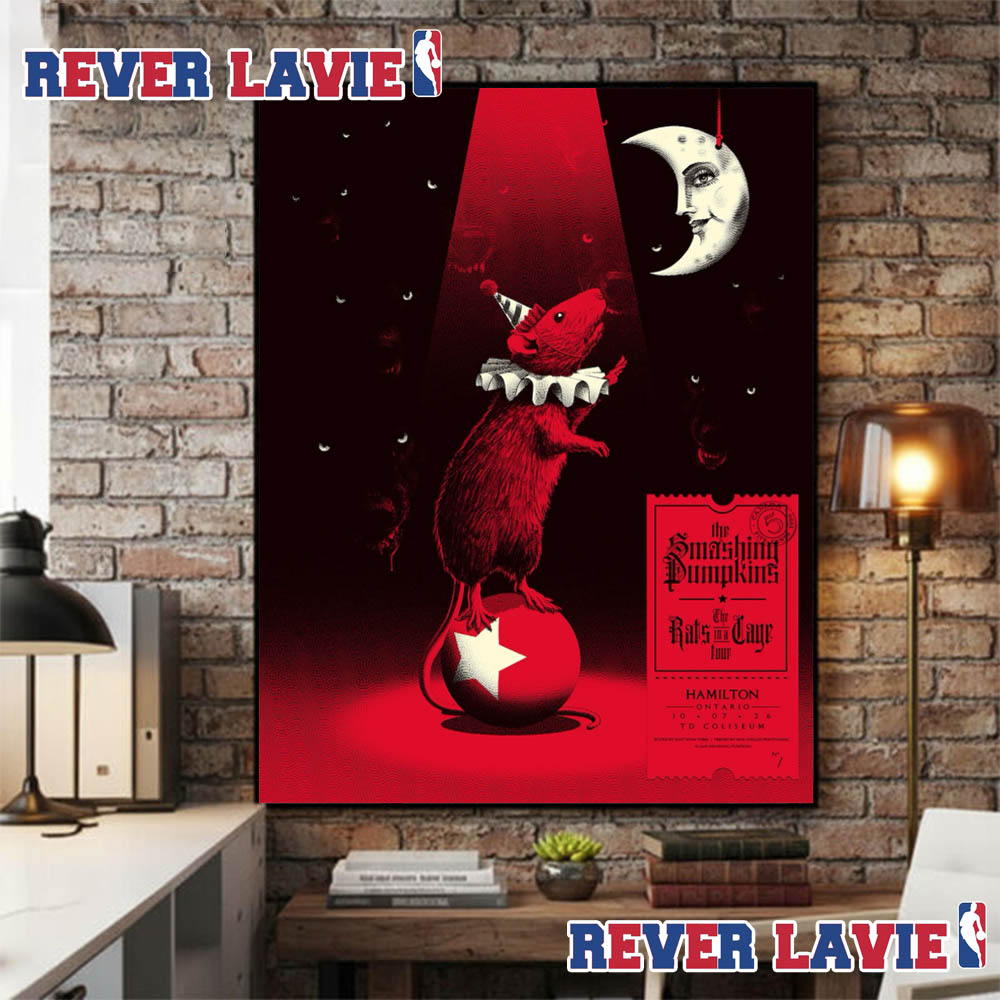 The Smashing Pumpkins The Rats In A Cage Tour At TD Coliseum On October 7 2026 In Hamilton Ontario Canada Poster Canvas The Smashing Pumpkins The Rats In A Cage Tour At TD Coliseum On October 7 2026 In Hamilton Ontario Canada Poster Canvas