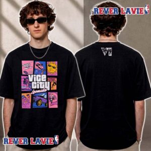 Vice City Black Grand Theft Auto VI Goodtime State Unisex T Shirt Two Sided