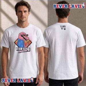 Vice City White Grand Theft Auto VI Macca the Gator Unisex T Shirt Two Sided