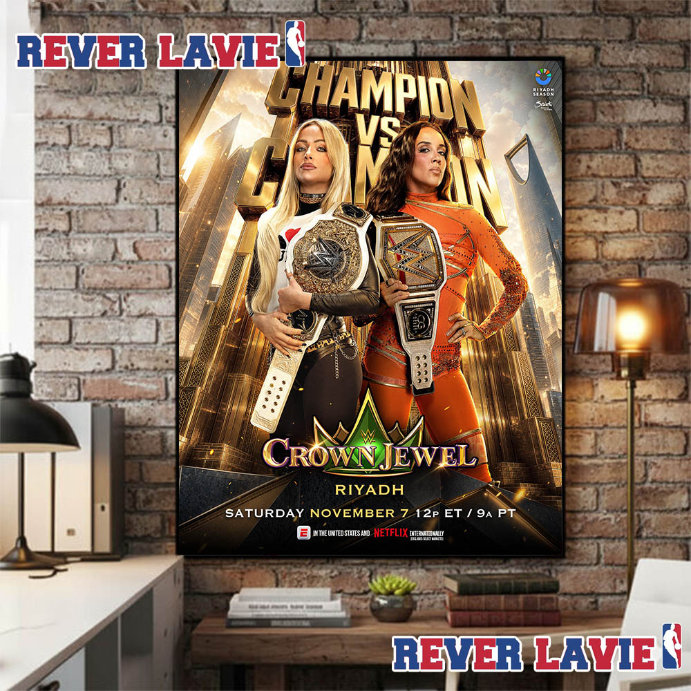 WWE Crown Jewel 2026 Liv Morgan Vs Chelsea Green In The United States And Netflix At Riyadh On November 7 2026 Poster Canvas WWE Crown Jewel 2026 Liv Morgan Vs Chelsea Green In The United States And Netflix At Riyadh On November 7 2026 Poster Canvas