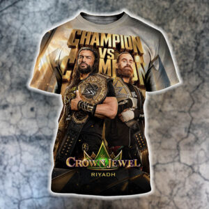 WWE Crown Jewel 2026 Roman Reigns Vs Sami Zayn In The United States And Netflix At Riyadh On November 7 2026 All Over Print Shirt