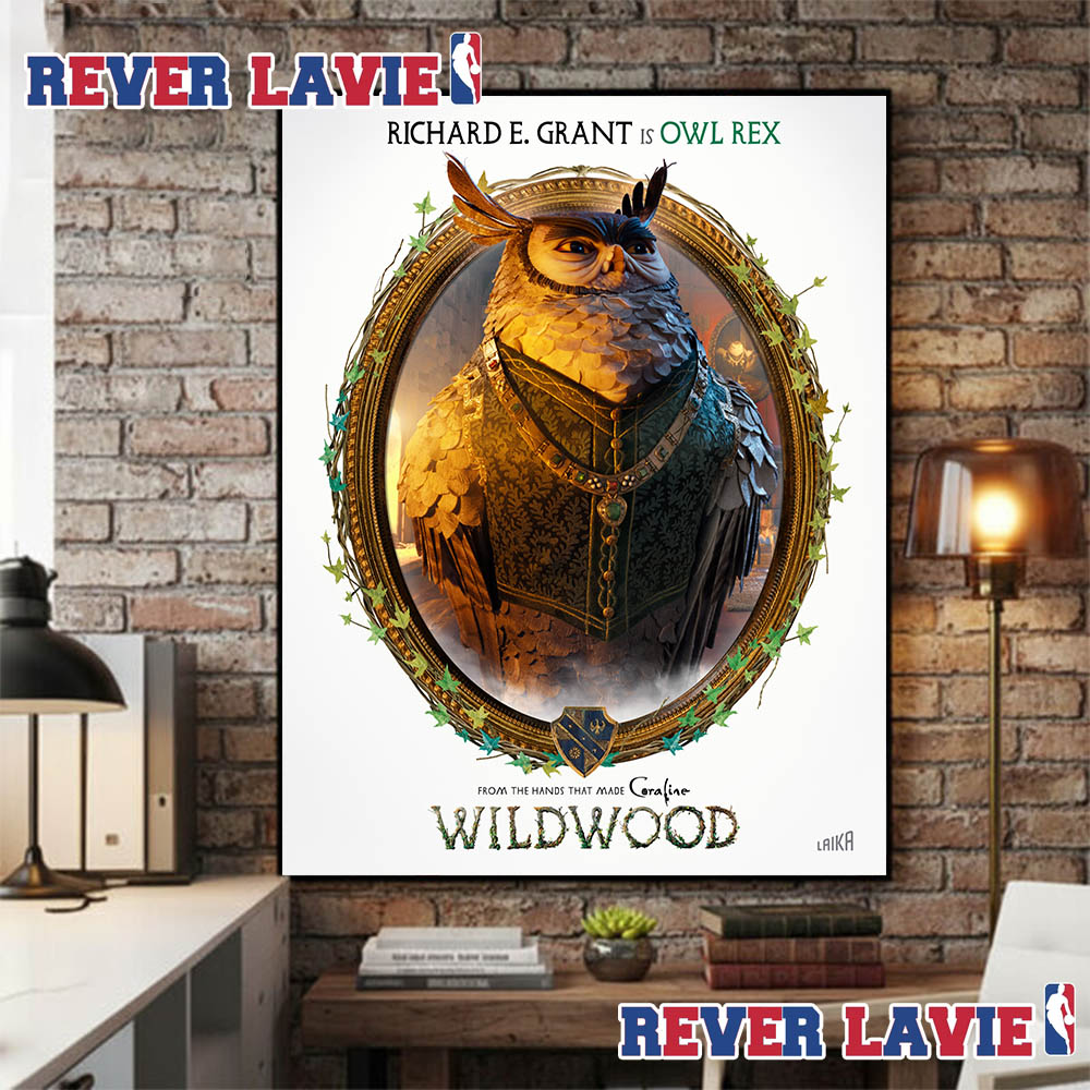 Wildwood Movie 2026 Richard E. Grant is Owl Rex Poster Character In Theaters On October 23 2026 Poster Canvas Wildwood Movie 2026 Richard E. Grant is Owl Rex Poster Character In Theaters On October 23 2026 Poster Canvas